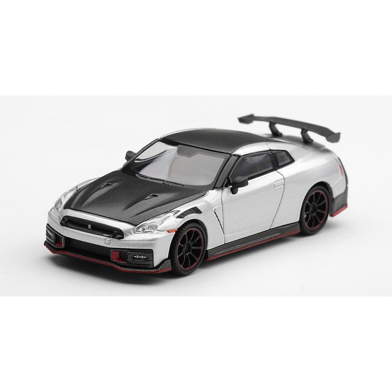 NISSAN GT-R R35 NISMO SILVER METALLIC 2024  -1:64 - Mini GT