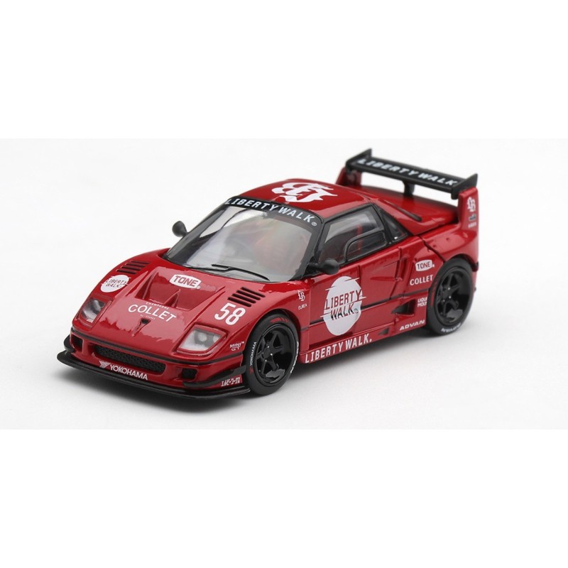 MAZDA AZ-1 LIBERTY WALK LB40 HINOMARU RED 2026 -1:64 - Mini GT