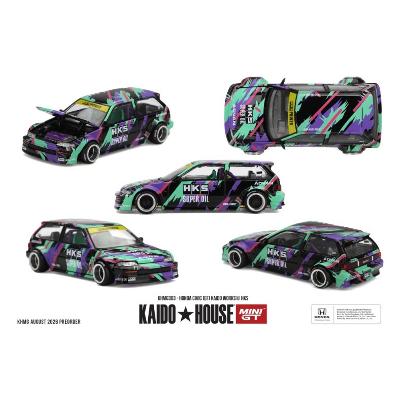 HONDA CIVIC (EF) KAIDO WORKS HKS1 - 1/64 - KAIDO HOUSE