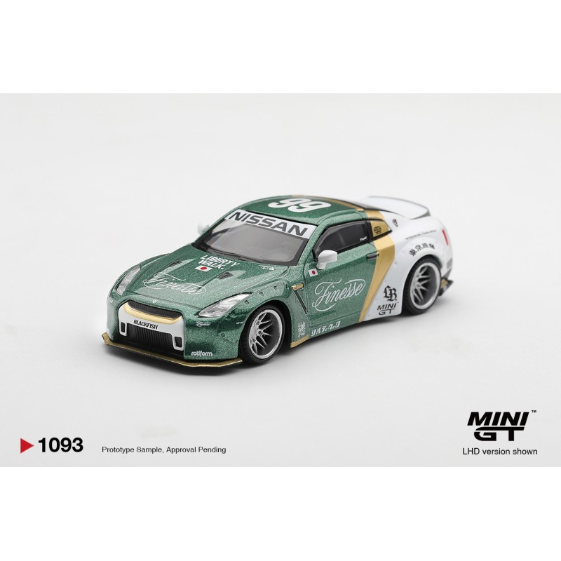 NISSAN GT-R R35 LB WORKS TYPE 1 WITH CUSTOM DUCKTAIL AUTO FINESSE 2025 - blistr  -1:64 - Mini GT