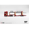Scania 770S A6x4NA Car Transporter V8 50th anniversary + Car transporter Red -1:64 - Mini GT