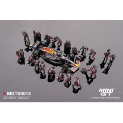 Oracle Red Bull Racing RB19 #1  Max Verstappen  2023 F1  2023 Japanese Grand Prix Pit Crew Set   - 1:64 - Mini GT
