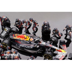 Oracle Red Bull Racing RB19 #1  Max Verstappen  2023 F1  2023 Japanese Grand Prix Pit Crew Set   - 1:64 - Mini GT