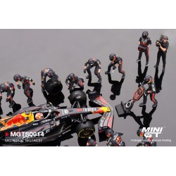 Oracle Red Bull Racing RB19 #1  Max Verstappen  2023 F1  2023 Japanese Grand Prix Pit Crew Set   - 1:64 - Mini GT