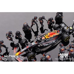 Oracle Red Bull Racing RB19 #1  Max Verstappen  2023 F1  2023 Japanese Grand Prix Pit Crew Set   - 1:64 - Mini GT