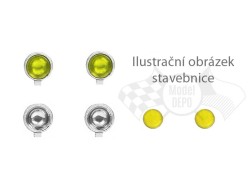 4 ks "Malá přídavná světla" o průměru 2,9 mm − žlutá − CAL 1:43