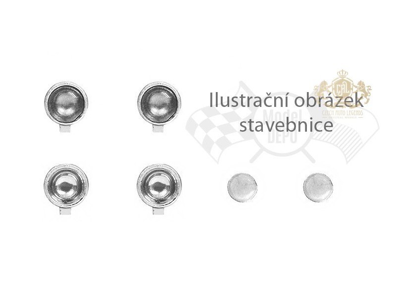 4 ks "Malá přídavná světla" o průměru 2,9 mm − čirá (bílá) − CAL 1:43