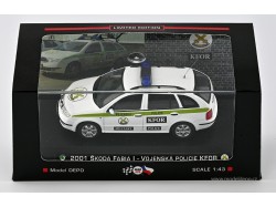 2001 Škoda Fabia I – Vojenská policie KFOR − CAL a MD 1:43, LIMITOVANÁ EDICE 50 ks