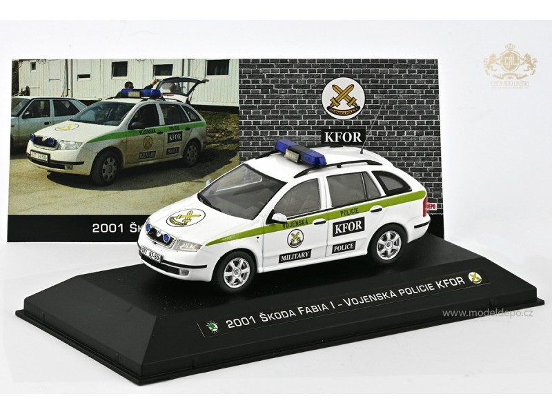 2001 Škoda Fabia I – Vojenská policie KFOR − CAL a MD 1:43, LIMITOVANÁ EDICE 50 ks