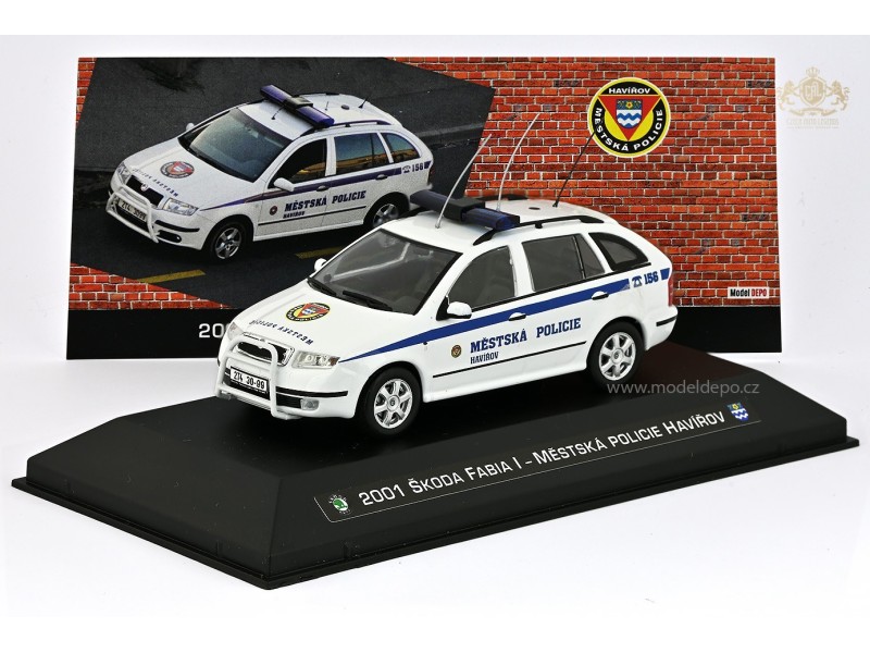 2001 Škoda Fabia I – Městská policie Havířov − CAL a MD 1:43, LIMITOVANÁ EDICE 50 ks