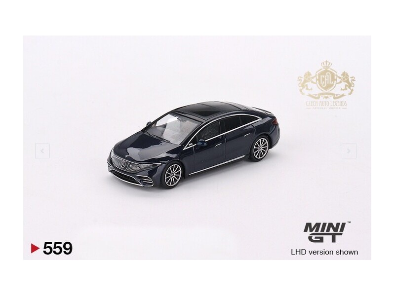 Mercedes Benz EQS 580 4matic -  blue met. - 1:64 - Mini GT
