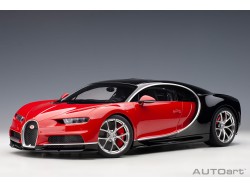 Bugatti Chiron 2017 1:12 (Italian Red / Nocturne Black) - AUTOart