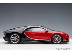 Bugatti Chiron 2017 1:12 (Italian Red / Nocturne Black) - AUTOart