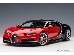 Bugatti Chiron 2017 1:12 (Italian Red / Nocturne Black) - AUTOart