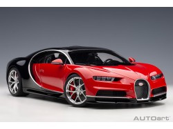 Bugatti Chiron 2017 1:12 (Italian Red / Nocturne Black) - AUTOart