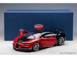 Bugatti Chiron 2017 1:12 (Italian Red / Nocturne Black) - AUTOart