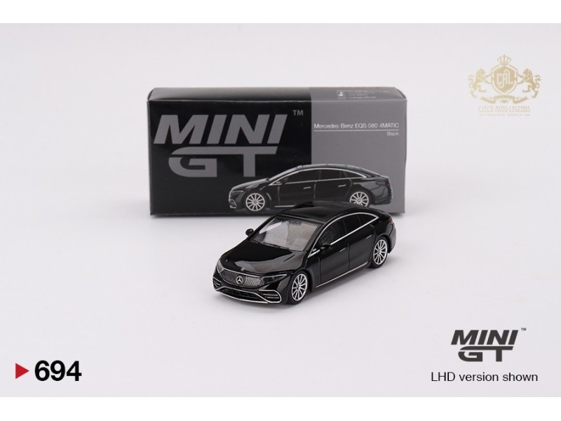 Mini GT - MERCEDES-BENZ EQS 580 4MATIC BLACK 2023. - 1:64