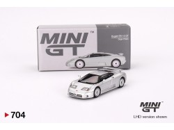 Mini GT -  BUGATTI EB110 GT - 1995  - stříbrná metaliza -1:64