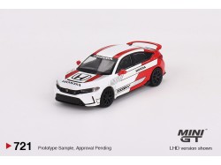 HONDA CIVIC TYPE R WHITE n.2 PACE CAR 2023 - 1:64 - Mini GT