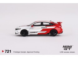 Mini GT -  HONDA CIVIC TYPE R WHITE n.2 PACE CAR 2023 - 1:64