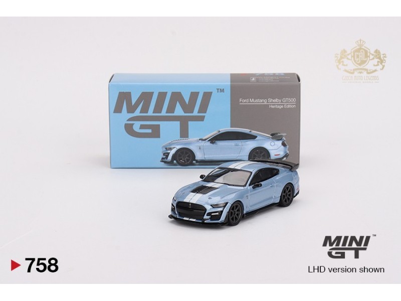 Mini GT -  FORD MUSTANG SHELBY GT500 HERITAGE EDITION BRITTANY BLUE 20