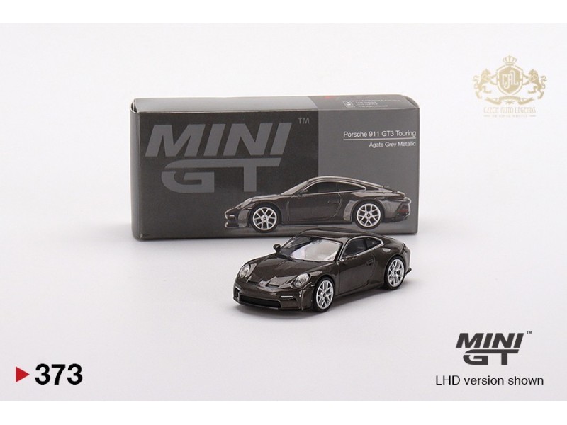 Mini GT - Porsche 911 (992) GT3 Touring Black grey met. - 1:64