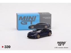 Mini GT - PORSCHE TAYCAN TURBO S GENTIAN  2023 - modrá met. - 1:64