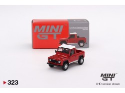 Mini GT - LAND ROVER DEFENDER 90 PICKUP - červená - 2009 - 1:64