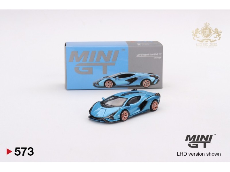 Mini GT - Lamborghini Sian FKP 37 - sv. modrá met. - 1:64