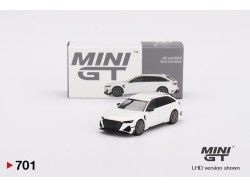 AUDI RS-6 R ABT  2020 - bílá metalíza -1:64 - Mini GT