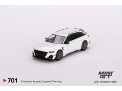 AUDI RS-6 R ABT  2020 - bílá metalíza -1:64 - Mini GT