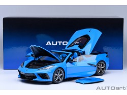 Chevrolet Corvette C8 Stingray Z51 2020 1:18 (Rapid Blue) - AUTOart