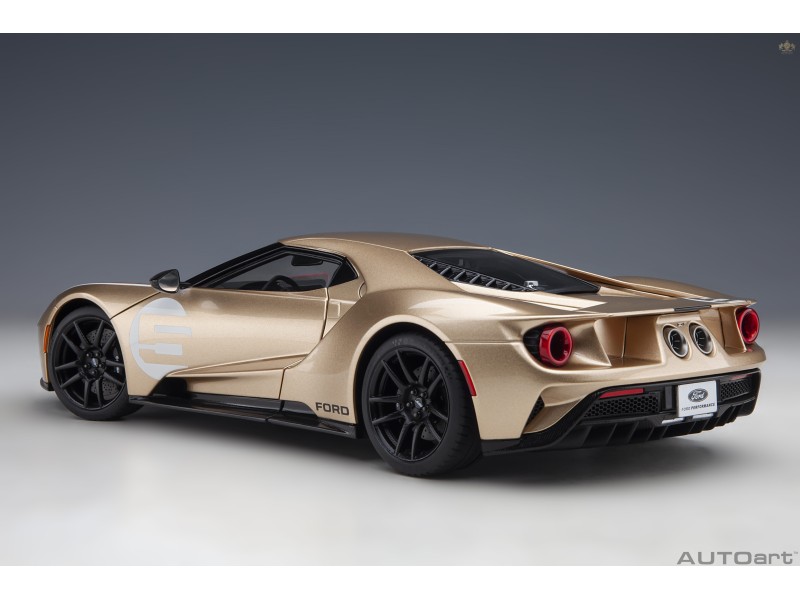 Ford GT 2022 64 Heritage Edition HOLMAN MOODY 1:18 Zlatá - AUTOart