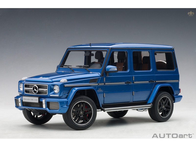 Mercedes-Benz AMG G 63 2017 1:18 (Designo Mauritius Blue) - AUTOart