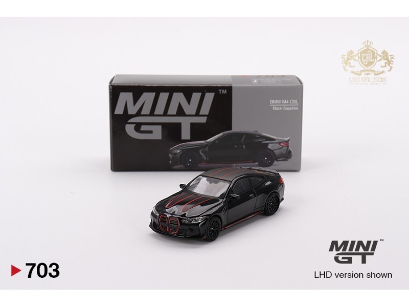 BMW M4 CSL BLACK SAPPHIRE 2023 1:64 - Mini GT