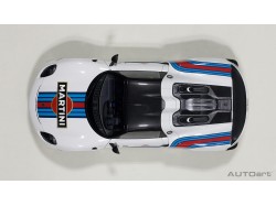 Porsche 918 Spyder 2013 Weissach Package 1:18 bílá (White with Martini livery) - AUTOart