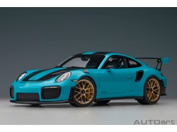 Porsche 911 (991.2) GT2RS 2017 Weissach Package 1:18 modrá - AUTOart