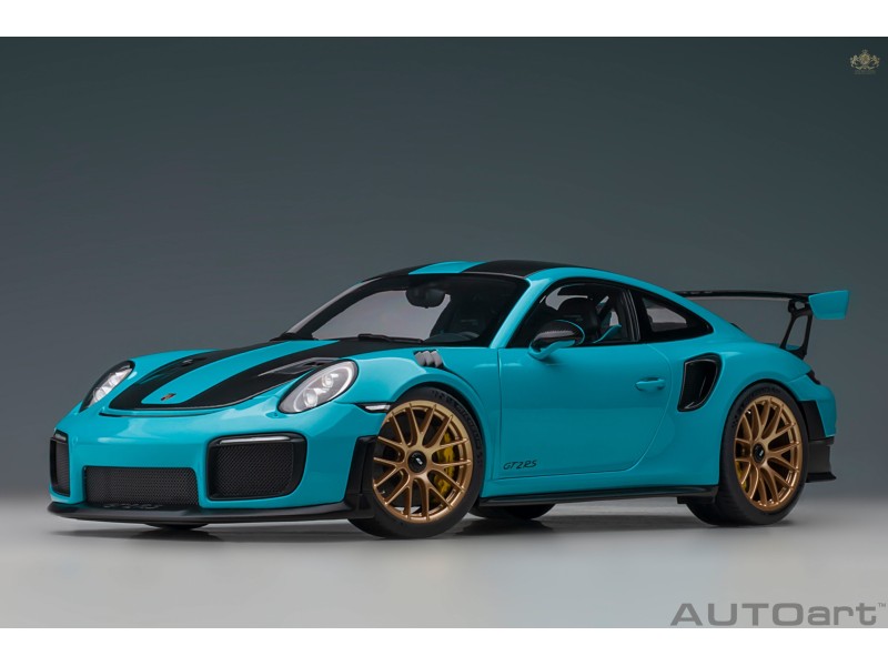 Porsche 911 (991.2) GT2RS 2017 Weissach Package 1:18 modrá - AUTOart