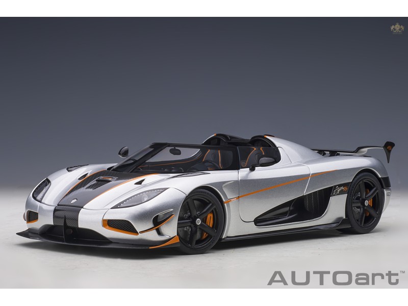 Koenigsegg Agera RS 2015 1:18 (Moon Silver/Carbon) - AUTOart