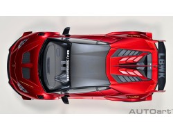 LIBERTY WALK LB SILHOUETTE WORKS Lamborghini Huracan GT  2019 1:18 (Red) - AUTOart