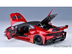 LIBERTY WALK LB SILHOUETTE WORKS Lamborghini Huracan GT  2019 1:18 (Red) - AUTOart