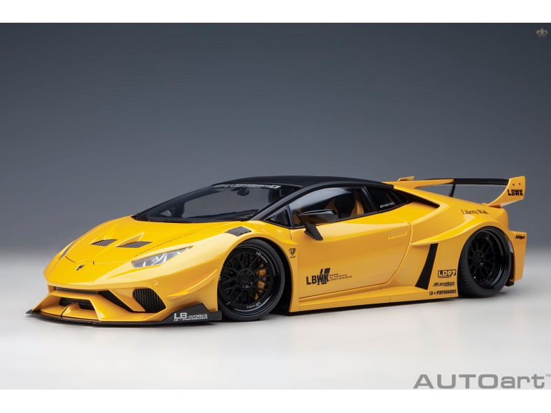 LIBERTY WALK LB SILHOUETTE WORKS Lamborghini Huracan GT  2019 1:18 žlutá - AUTOart