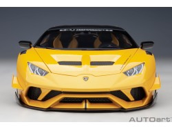 LIBERTY WALK LB SILHOUETTE WORKS Lamborghini Huracan GT  2019 1:18 (Metallic Yellow) - AUTOart