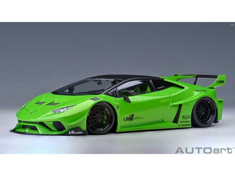 LIBERTY WALK LB SILHOUETTE WORKS Lamborghini Huracan GT  2019 1:18 (Pearl Green) - AUTOart