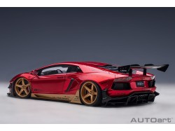 Liberty Walk LB-Works 2018 Lamborghini Aventador Limited 1:18 (Hyper Red) - AUTOart