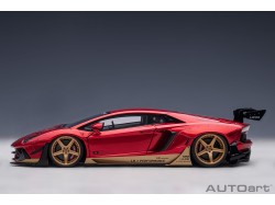 Liberty Walk LB-Works 2018 Lamborghini Aventador Limited 1:18 (Hyper Red) - AUTOart