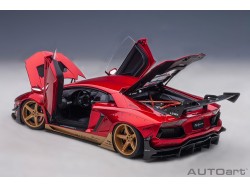 Liberty Walk LB-Works 2018 Lamborghini Aventador Limited 1:18 (Hyper Red) - AUTOart