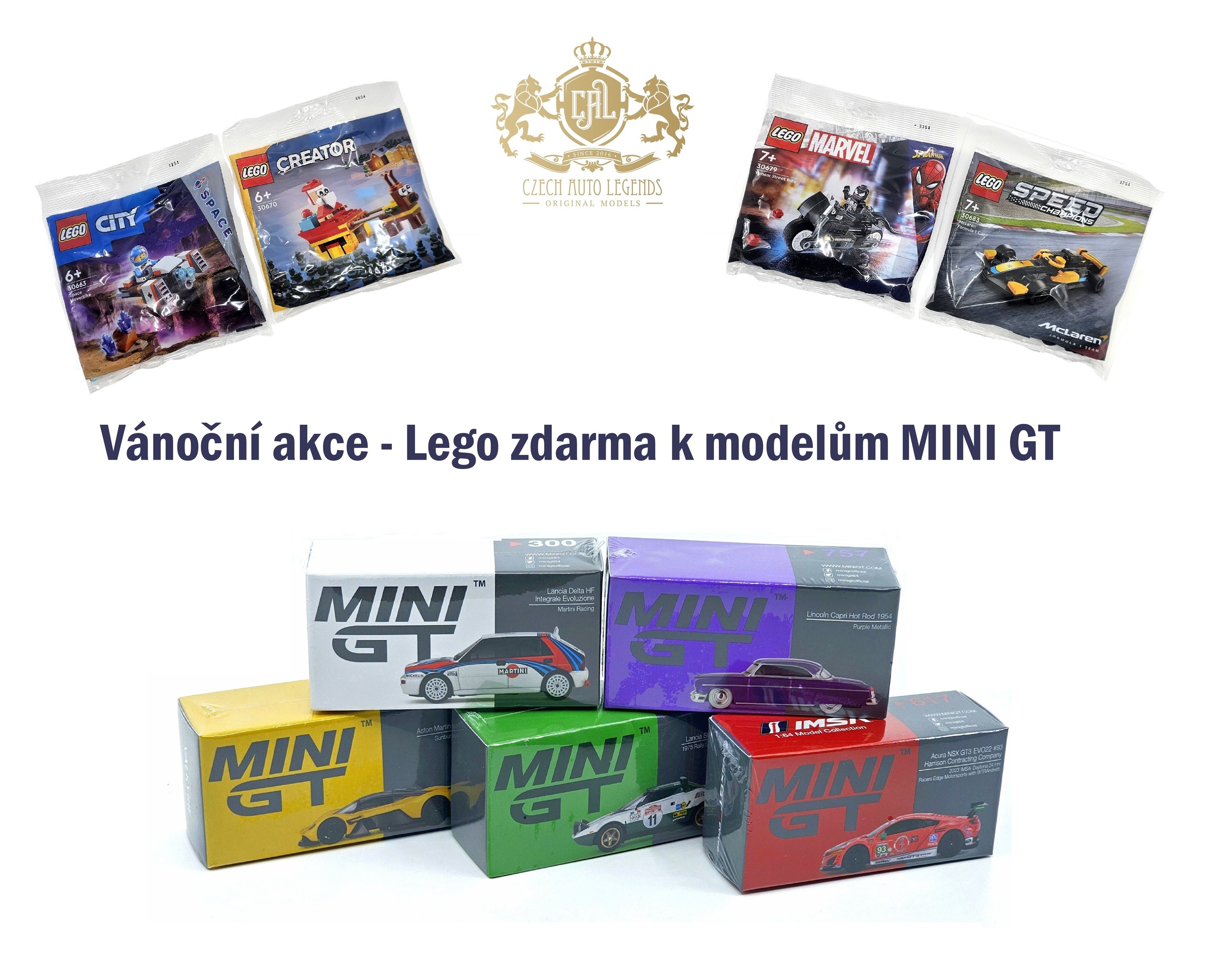 Lego zdarma k nákupu modelů MINI GT